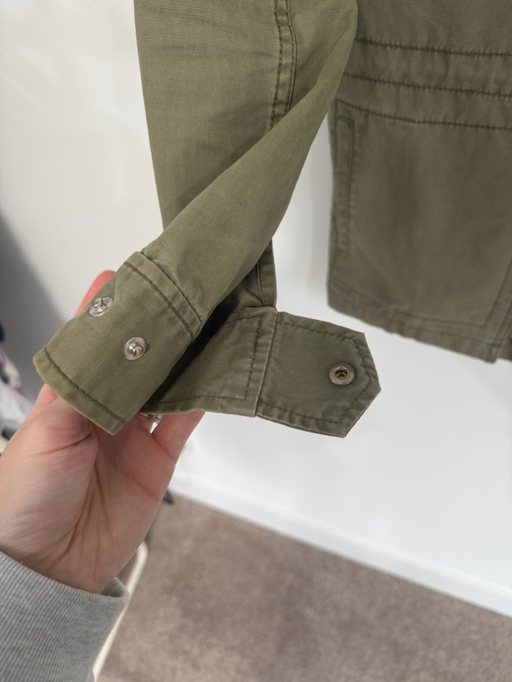 Madewell Fleet Jacket in Olive Green Utility Style - Picture 8 of 10